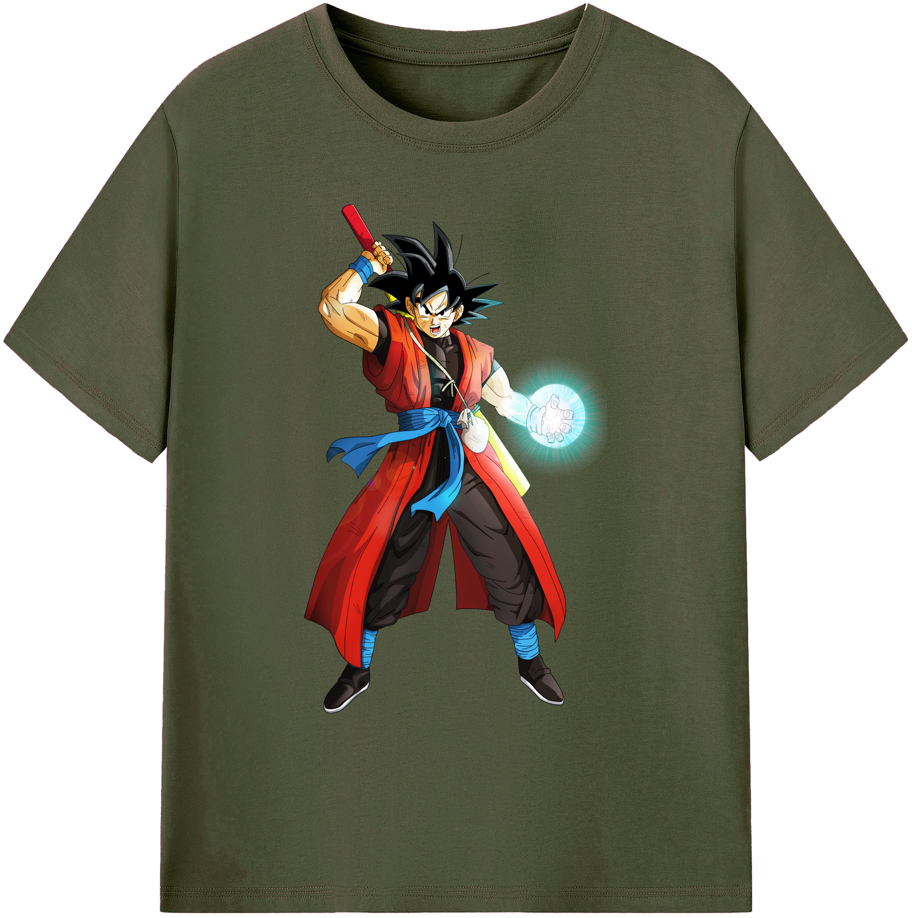 （画像用） ドラゴンボール 孫悟空（そん ごくう）Son Goku カカロット DRAGON BALL Kakarotto 綿100％ メンズ半袖Tシャツ｜肌触りやわらか＆通気性
